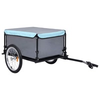 Bike Trailer Black and Blue 65 kg vidaXL
