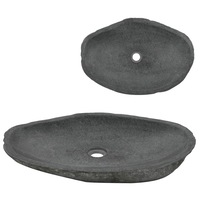 Wash Basin River Stone Oval 60-70 cm vidaXL