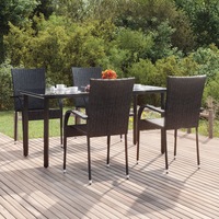 Outdoor Dining Set with Cushions Multi Colours/Sizes 3/5/7/9 Piece vidaXL