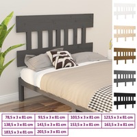 Solid Wood Pine Bed Headboard Frame Base Bedhead Multi Colours/Sizes vidaXL