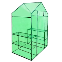 Walk-in Greenhouse with 4 Shelves vidaXL