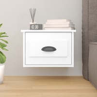 Wall-mounted Bedside Tables Floating Nightstand Bedroom Storage Cabinet vidaXL