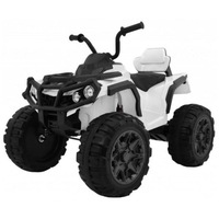 Kids 12V Quad Bike with EVA Wheels - White