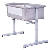 Sweet Dreams Baby Bedside Sleeper - Grey