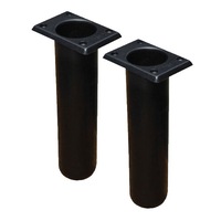 2 x Rod Holder 90 deg Square Base Plastic