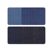 20PCS Iron on Denim Patches 4 Colours Jeans Repair Kit for Embroidered Repair