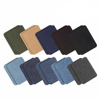 24x Assorted Iron On Denim Fabric Mending Patches Repair Kits For Denim Jeans