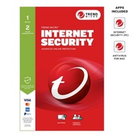 Trend Micro TICIWWMFXSCWFW Internet Security 1 Device 2Yr Retail Mini Box Auto Renew