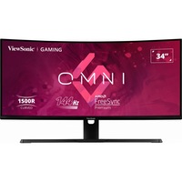 ViewSonic VX3418-2KPC UltraWide QHD Curved 34" Monitor, 3440x1440, 144Hz, Adaptive Sync