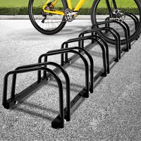 6 Bikes Stand Bicycle Bike Rack Floor Parking Instant Storage Cycling Portable
