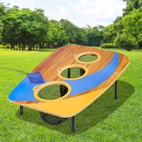 Bopeep Kids Bean Bag Toss Game Set Children Wooden Outdoor Toys Theme Party