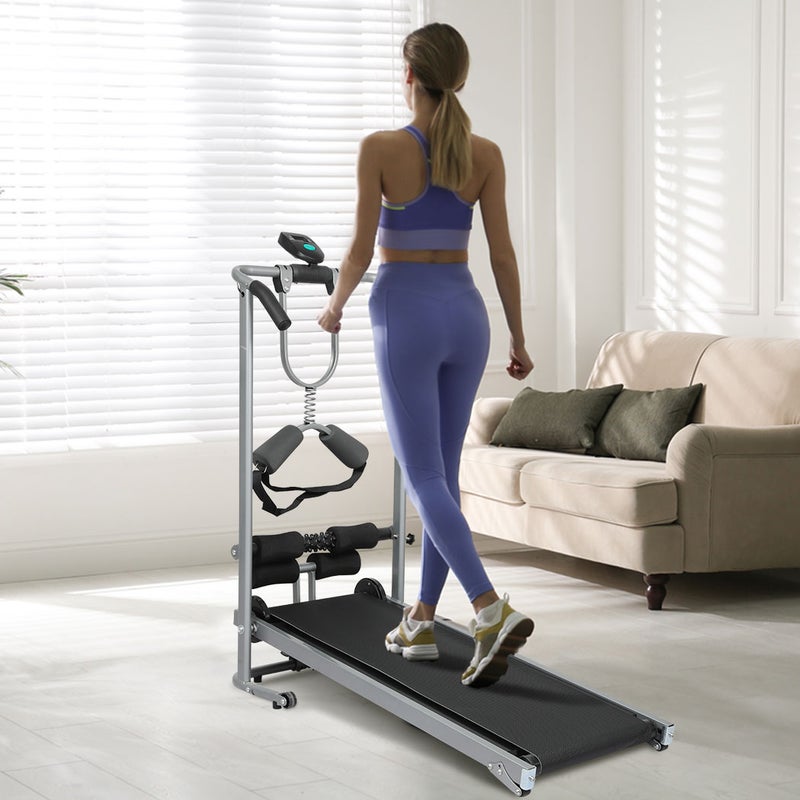 Centra Manual Treadmill Mini Incline Fitness Machine Walking Home Gym Exercise Australia