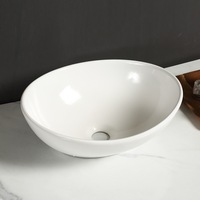 Ceramic Basin Bathroom Hand Wash Bowl Sink Vanity High Gloss Above Counter Top