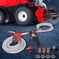 12V Diesel Transfer Pump Oil Fuel Extractor Electric Bowser Filter Auto Stop