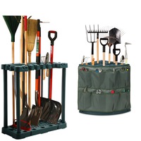 Garden Tools Rack Farm Shed Garage Storage Long Short Handles Organizer Holder