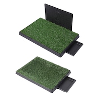 Pawz Grass Potty Training Indoor Dog Pet Portable Toilet Pad Tray Turf Mat Large