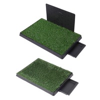 Pawz Grass Potty Training Indoor Dog Pet Portable Toilet Pad Tray Turf Mat Large