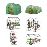 Levede Greenhouse Garden Shed Walk In Green House Plant Storage Tunnel Frame Cover Lawn