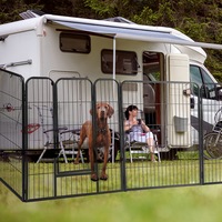 Pawz Pet Dog Playpen Puppy Exercise Cage Enclosure Fence Metal Outdoor 8 Panel