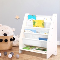 Bopeep Kids Bookshelf Bookcase Magazine Rack Wooden Organiser Shelf Children