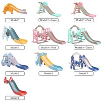 Kids Slide Swing Basketball Ring Hoop Activity Center Toddlers Play Set Outdoor