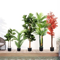 Lambu Artificial Plants in Pot Outdoor Large Fake Tree Green Garden Indoor Decor