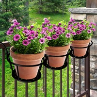 Levede 1/3 Plant Stand Flower Holder Hanging Pot Basket Home Garden Wall Storage