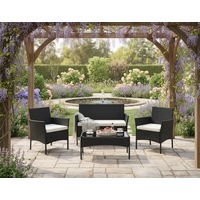 Levede 4PCS Outdoor Furniture Setting Patio Garden Table Chair Set Wicker Lounge