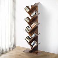 Levede Bookshelf Wooden Tree Bookcase 8-Tier Storage Home Decor Display Stand