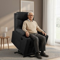 Levede Recliner Chair Electric Lift Chair Armchair Lounge Fabric Sofa USB Charge