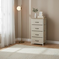 Levede Storage Cabinet Tower Chest of 4 Drawers Dresser Bedside End Table