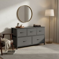 Levede Chest of 5 Drawers Storage Cabinet Dresser Lowboy Organizer TV Stand Unit