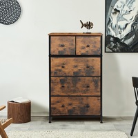 Levede Chest of Drawers Dresser Antique Storage Cabinet Tallboy Industrial Retro