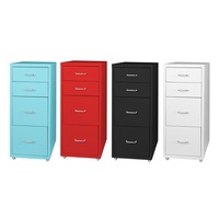 Levede 4 Drawer Office Drawers Cabinet Storage Cabinets Steel Rack Home Shelves