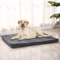 Pawz Pet Dog Calming Bed Memory Foam Foldable Mattress Orthopedic Washable Grey