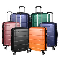 Slimbridge Travel Suitcase Luggage 24" 28" Expandable 20" Carry On Hard Case TSA