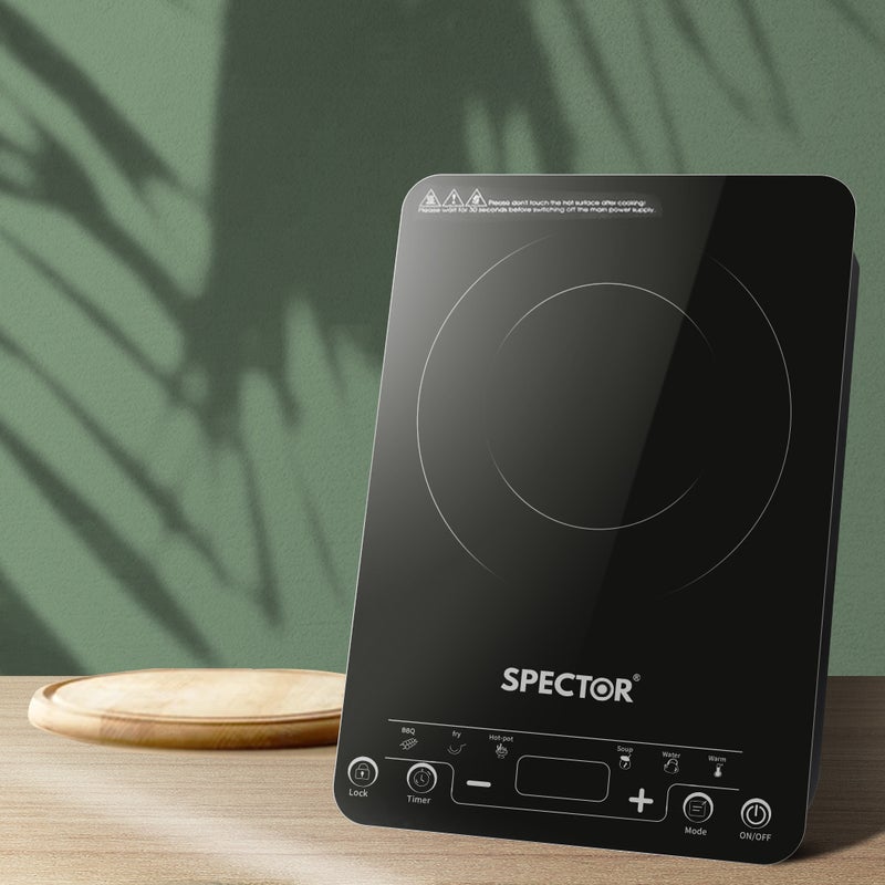 SPECTOR Electric Induction Cooktop Portable Ceramic Kitchen Cooker Hot Plate
