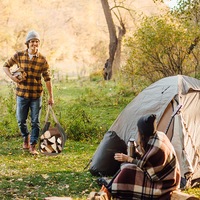 Traderight Firewood Carrier Bag Camping Log Outdoor Wood Storage Holder Canvas