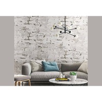 Havana Grey Brick Wallpaper 3D Effect Washed Stone Brick Wallpaper Roll