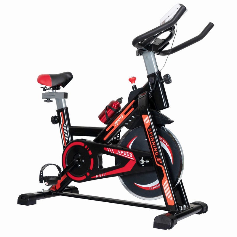 Exercise Spin Bike Home Gym Workout Equipment Cycling Fitness Bicycle 8kg Flywheel red