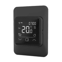 HOTWIRE HWSMWIFI WiFi Thermostat Controller - Floor Heating - Google Home and Amazon Alexa Compatible - Black