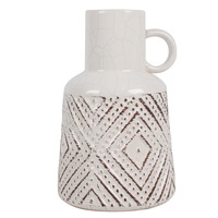 Leo Ceramic Vase White