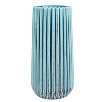 Taj Ceramic Vase Blue 24.5x10.3cm