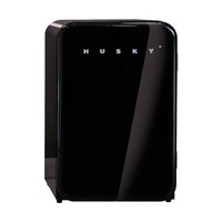 Husky 112L Solid Door Retro Style Bar Fridge in Black (HUS-RETRO112BLK.1)