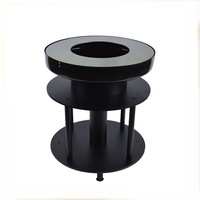 KASA Outdoor Fire Pit Log Holder & Cooking Plate Round