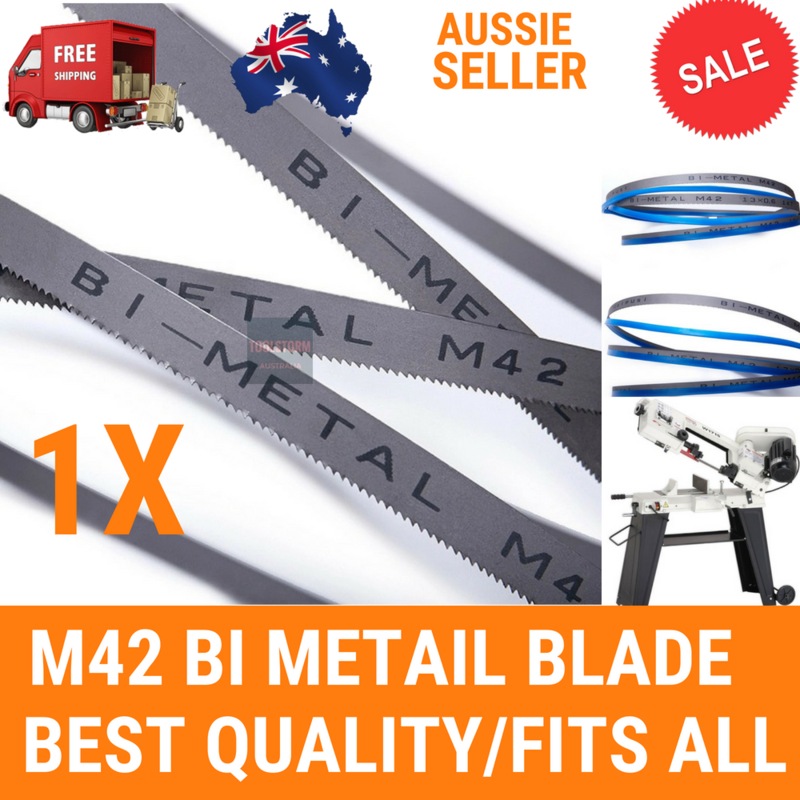 1 PIECE BI METAL BIMETAL BAND SAW BLADE 835mm x13mm x 14 TPI FOR MAKITA 18V XBP01Z Unbranded Australia