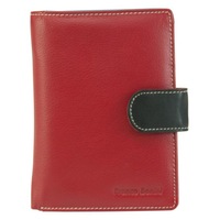 Franco Bonini - 2907 Ladies 24 Card Leather Wallet - Red/Multi