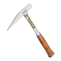 ESTWING E13P 13oz POINTED TIP LIGHTWEIGHT ROCK PICK WITH SMOOTH FACE AND LEATHER HANDLE