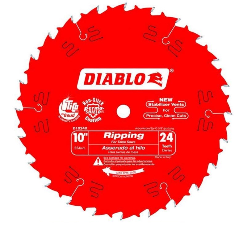 FREUD DIABLO D1024X 24 TOOTH 10" 255mm RIP SAW BLADE Unbranded Australia