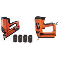NEW PASLODE CORDLESS LI-ION FRAMER & STRAIGHT FINISH NAILER KIT (4 BATTERIES) 906300 & 916000